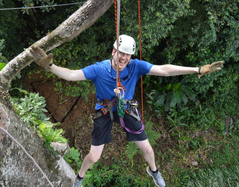 Matt ziplining